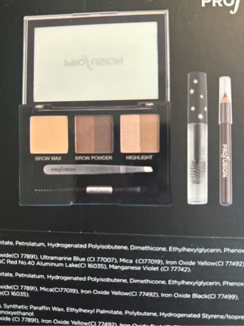 Glitter & Glam Complete Brow Kit 7 Items Light and Medium New